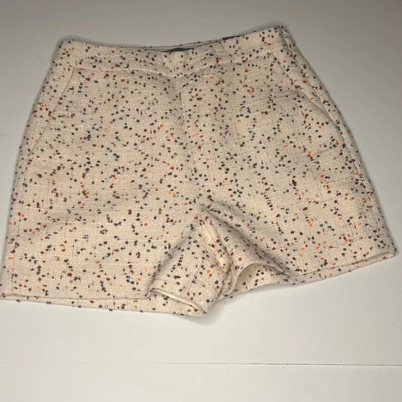 Express Cream Tweed Skirt with Colorful Accents - Picture 8 of 8